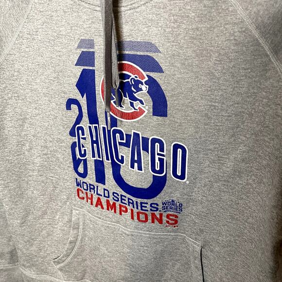 Chicago Cubs Nike Therma Fit 2016 World Series Champs Womens Hoodie Size Medium - Picture 3 of 6
